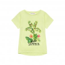 Cuban 6J: Printed Jersey T-Shirt With Sequins (3-8 Years)